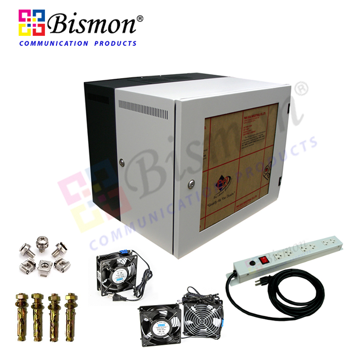 19-HIGH-Quality-Wall-Mount-Rack-9U-60cm-Full-Set